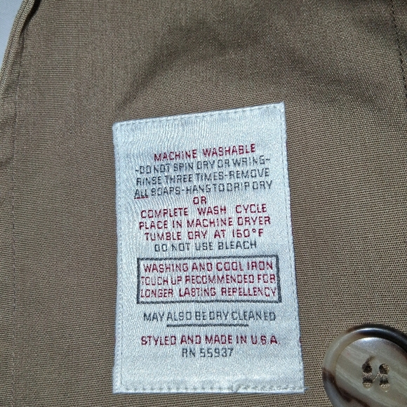 Botany 500 Brown Herringbone Trench Coat Women Size 42 Made In Usa - Picture 15 of 16